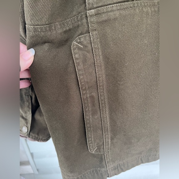 Columbia VTG River Lodge Men XL Heavy Canvas Lined Hunting Jacket Leather Collar - Picture 15 of 16